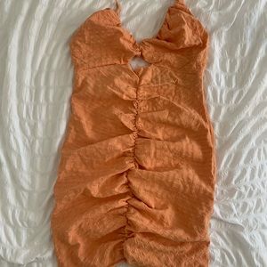Misguided Orange Dress